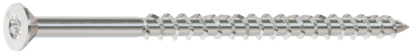 Simpson Strong-Tie S10350WPB Deck-Drive™ DWP WOOD SS Screw — #10 x 3-1/2 in. T-25, Flat Head, Type 305 (1000-Qty)