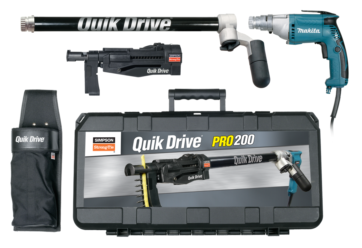 Simpson Strong-Tie PRO200G2M25K Quik Drive® PRO200G2 Drywall System w/ Makita® 2500 RPM Screwdriver Motor