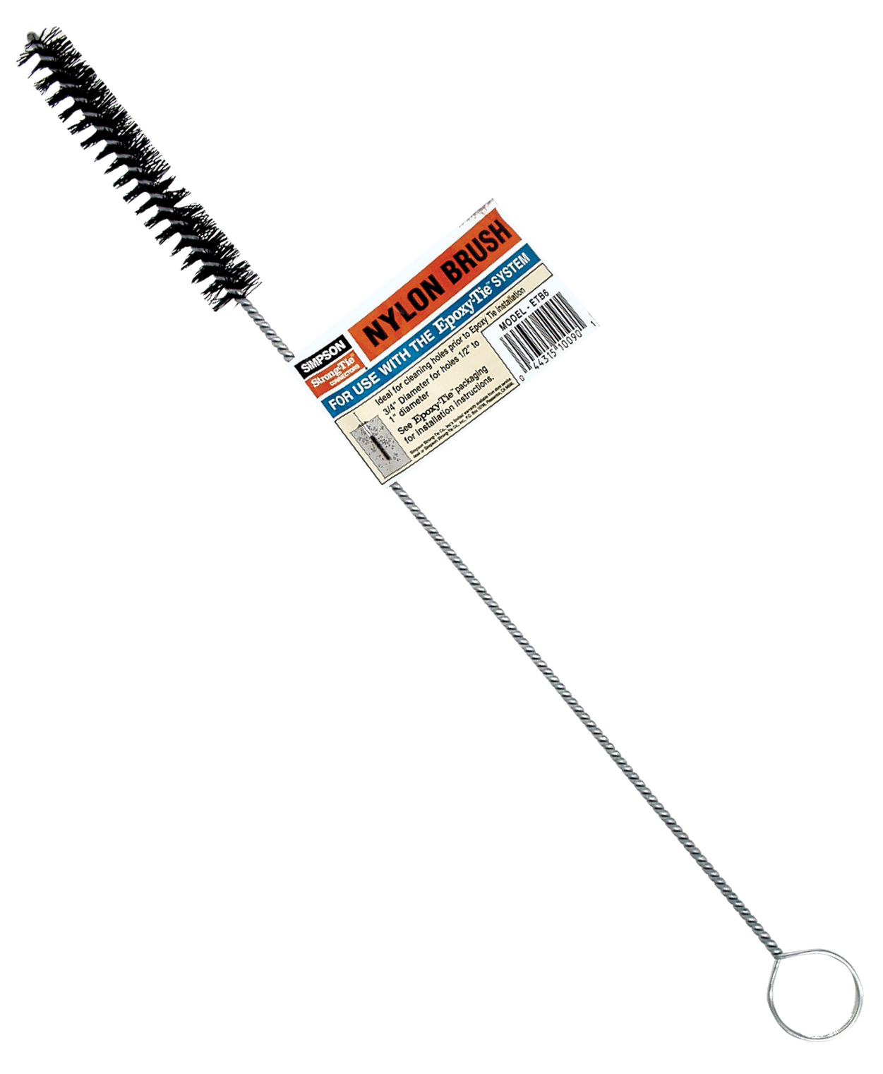 Simpson Strong-Tie ETB6 ETB 3/4 in. x 16 in. Nylon Hole-Cleaning Brush