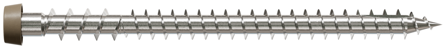 Simpson Strong-Tie DCU234MB305BR05 Deck-Drive™ DCU COMPOSITE Screw — #10 x 2-3/4 in. T20, Type 305, Brown 05 (1750-Qty)