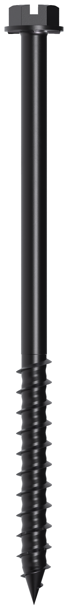 Simpson Strong-Tie TNTBL25400H Titen Turbo™ — 1/4 in. x 4 in. Hex-Head Concrete and Masonry Screw, Black (100-Qty) (Pack of 4)