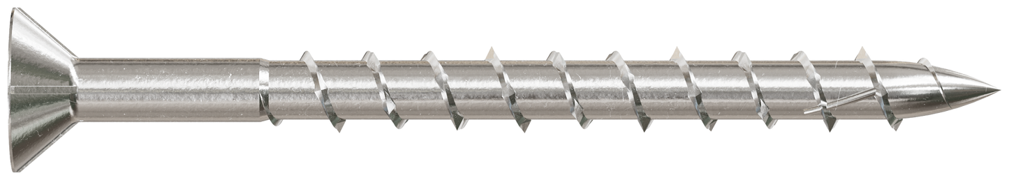 Simpson Strong-Tie T08200DWP Deck-Drive™ DWP WOOD SS Screw — #8 x 2 in. T-20, Flat Head, Type 316 (85-Qty) (Pack of 5)