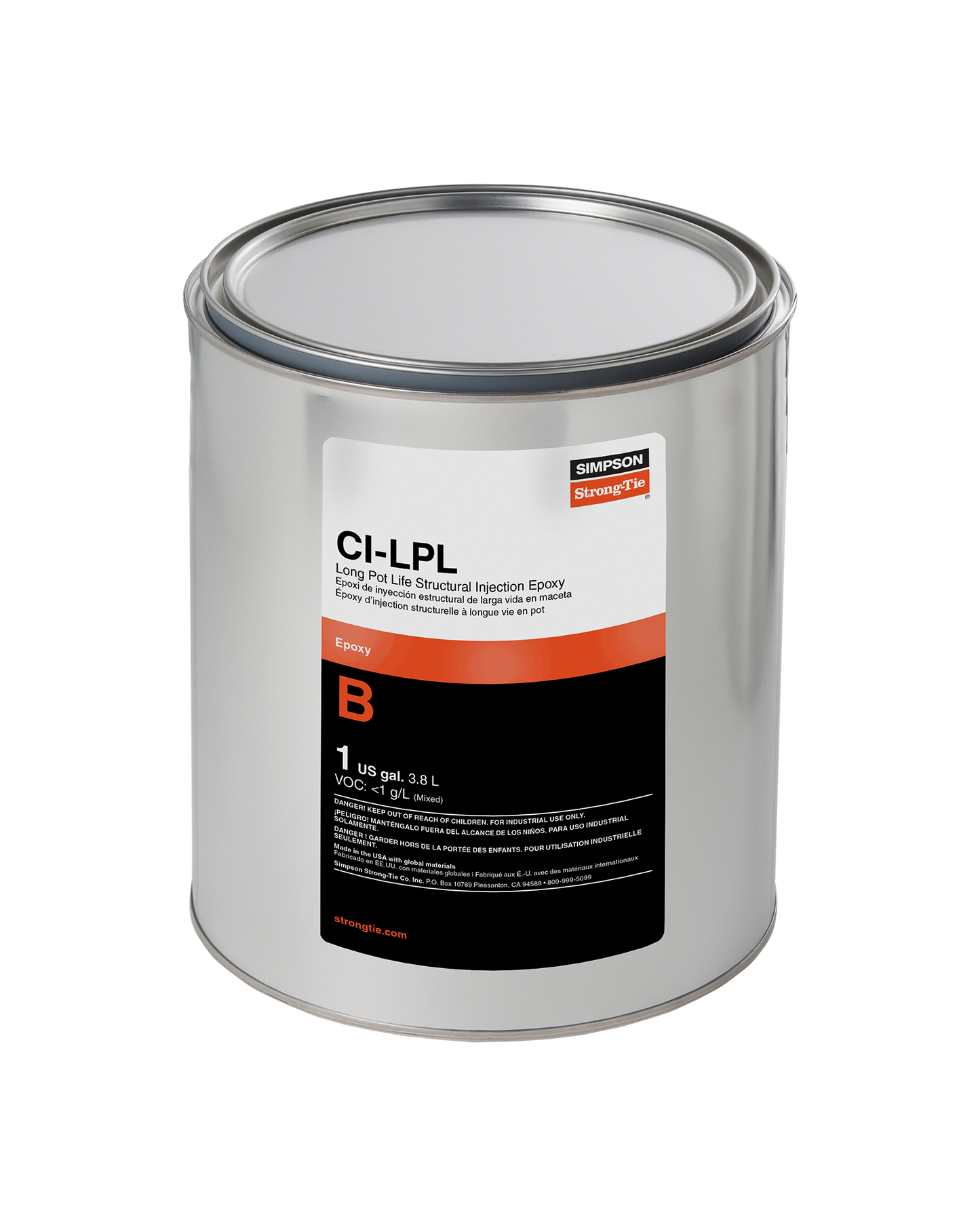 Simpson Strong-Tie CILPL1B CI-LPL™ Long Pot Life Structural Injection Epoxy Hardener (1 gal.)