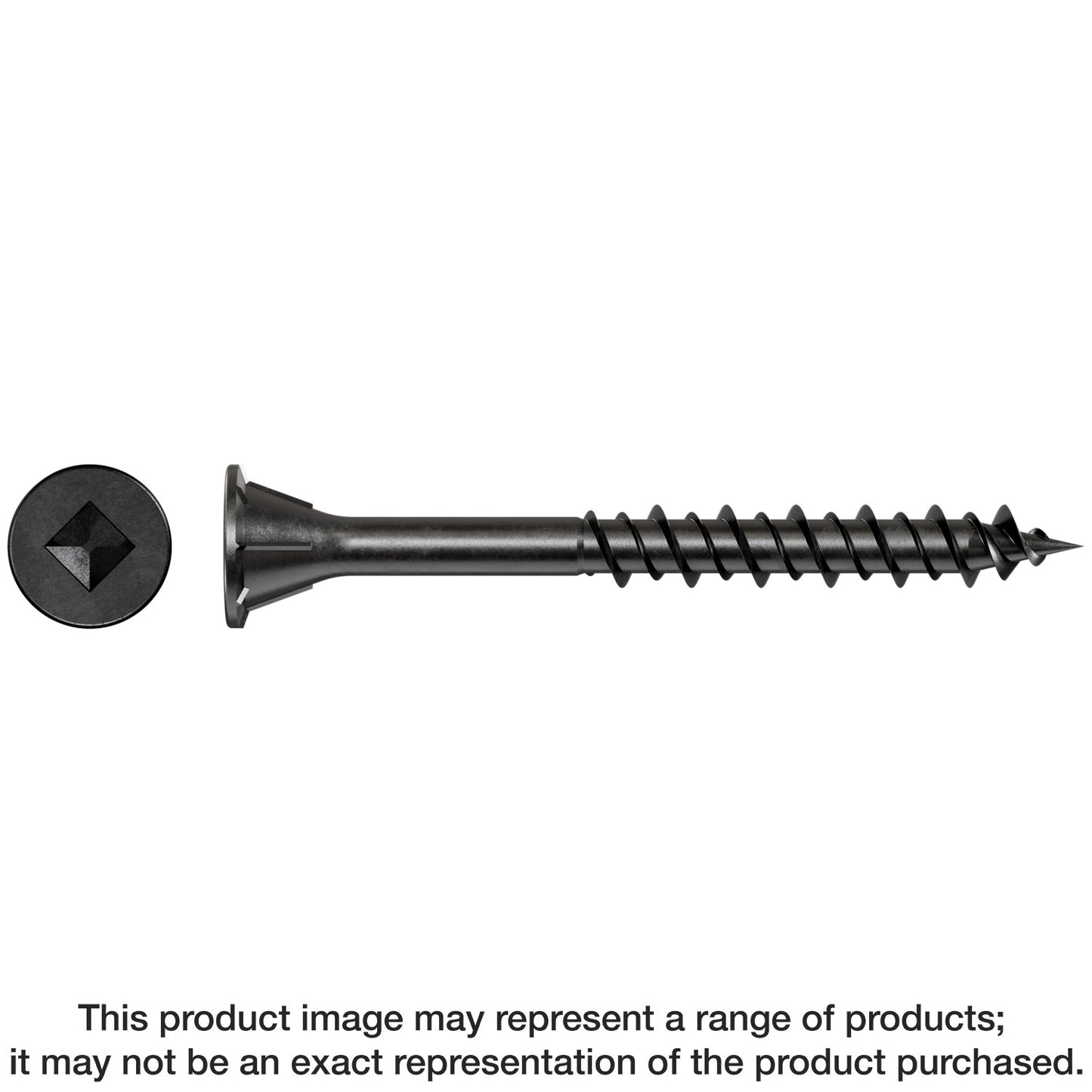 Simpson Strong-Tie WSHL134S7 WSHL Subfloor Screw (Collated) — #7 x 1-3/4 in. #2 Square Drive, Gray Phosphate (2000-Qty)