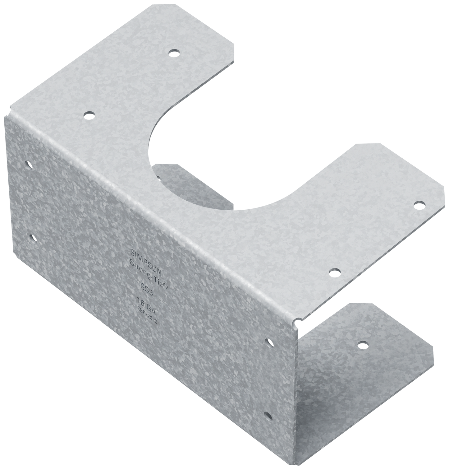 Simpson Strong-Tie SS3 SS 16-Gauge Galvanized Stud Shoe for Double 2x Stud (Pack of 2400)