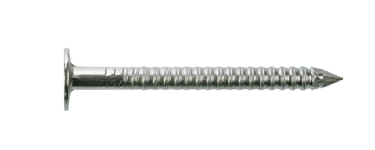 Simpson Strong-Tie S40ATNB Tile/Slating Nail, Annular Ring Shank — 5-in. x .162-in. Type 304 Stainless Steel (25 lb.) (Pack of 64)