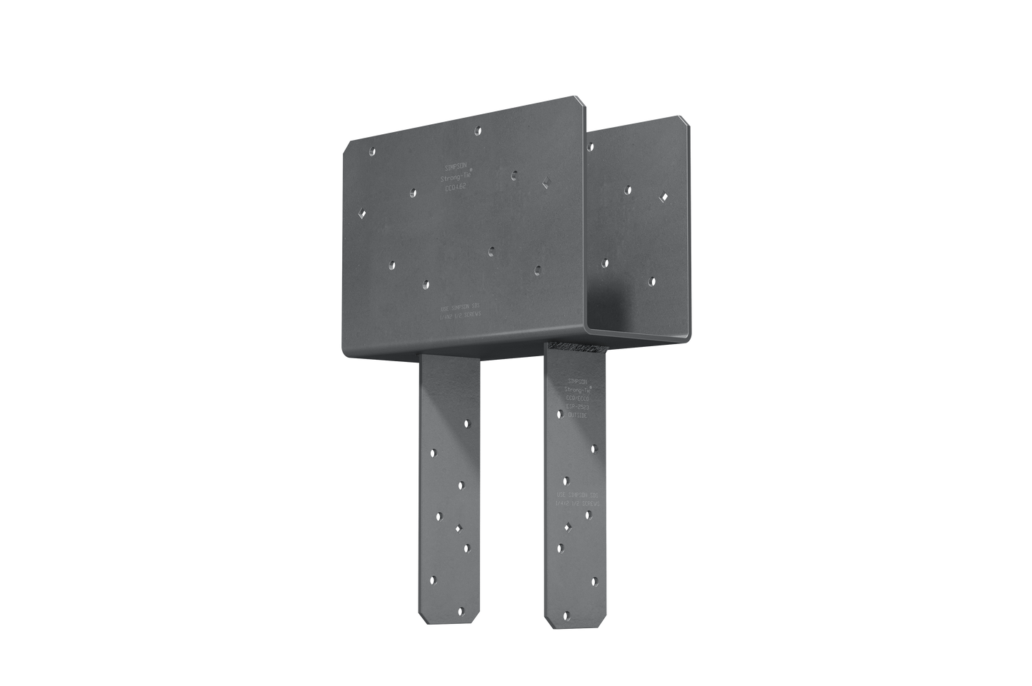 Simpson Strong-Tie CCQ4.62-3.62SDS CCQ™ Column Cap for Triple-2x Beam, 4x Post with Strong-Drive® SDS Screws
