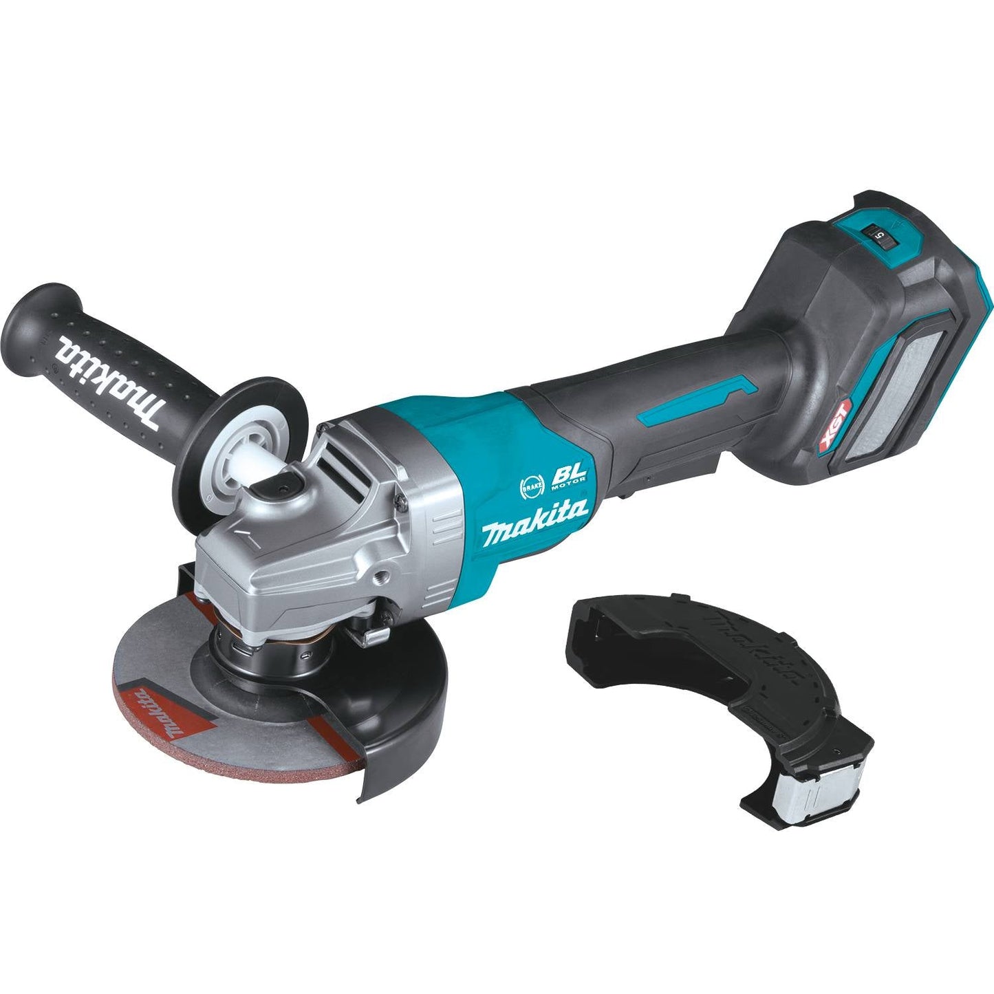 Makita GAG06Z 40V max XGT® 4-1/2” / 5" Paddle Switch Angle Grinder, electric brake, AWS® Capable, no lock-off, lock-on (Tool Only