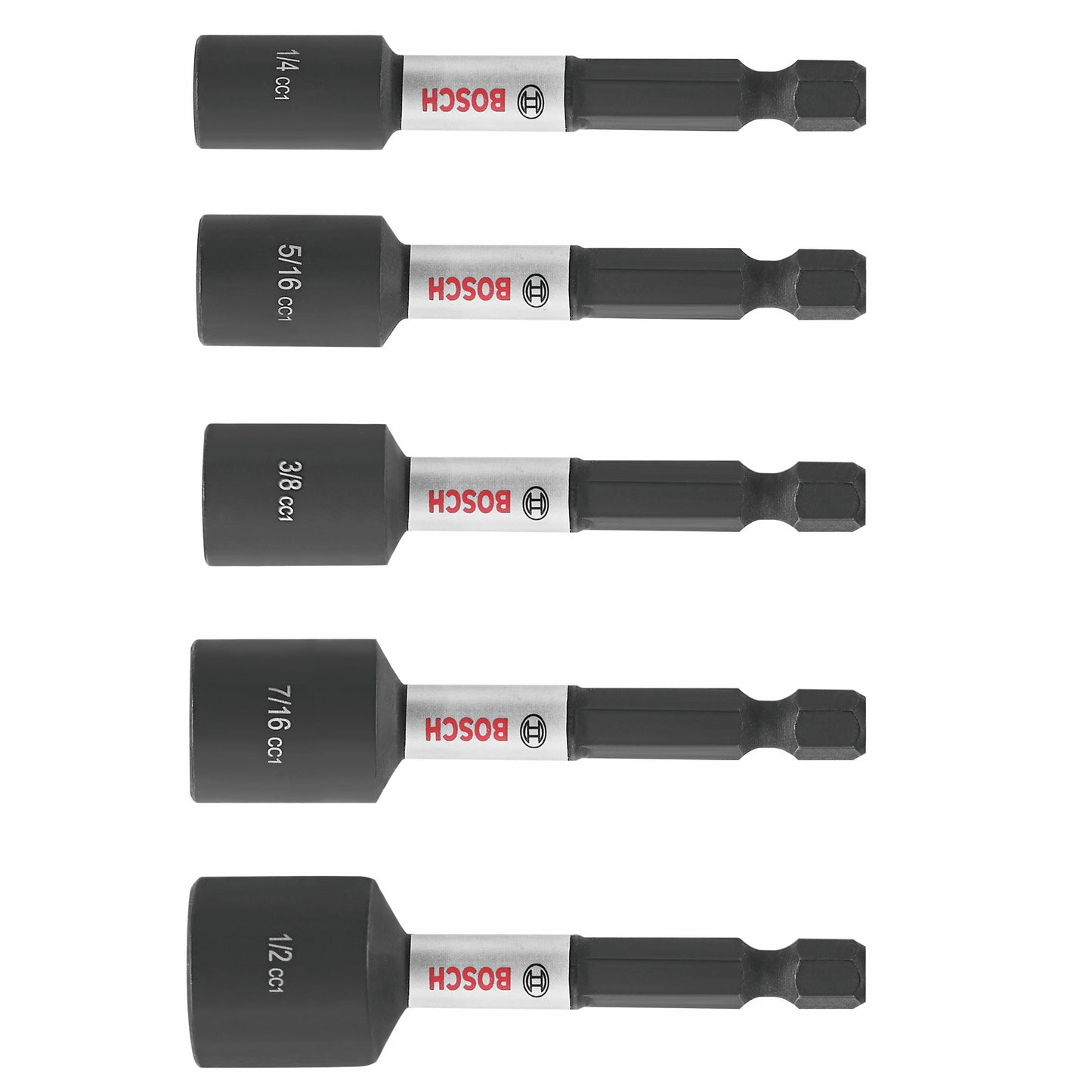 BOSCH ITDNSV205 5 pc. Driven 2-9/16 In. Impact Nutsetter Set