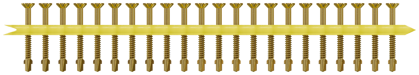 Simpson Strong-Tie TB1460S Strong-Drive® TB WOOD-TO-STEEL Screw (Collated) — #14 x 2-3/8 in. Yellow Zinc (750-Qty) (Pack of 100)