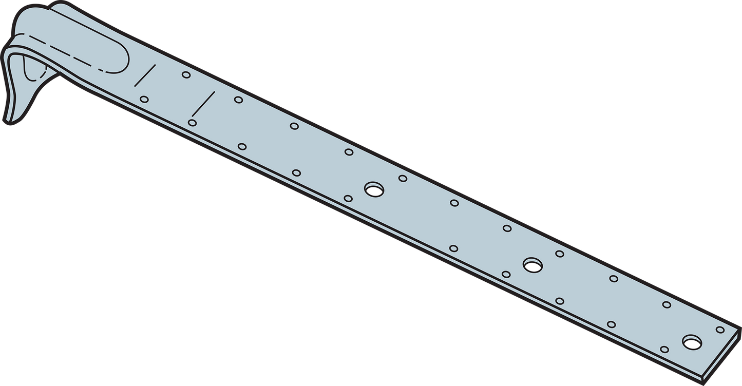 Simpson Strong-Tie PA23-R PA 23-3/4 in. 12-Gauge Galvanized Purlin Anchor (Pack of 10)
