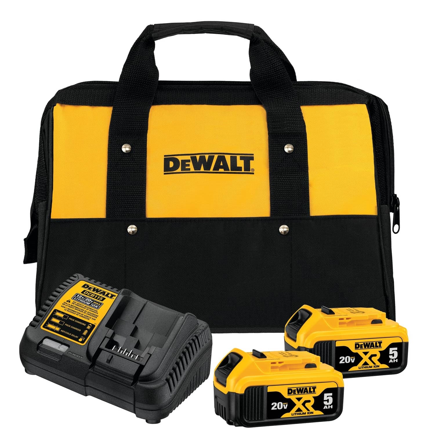 DeWalt 20V MAX* 5.0Ah Starter Kit With 2 Batteries - DCB205-2CK