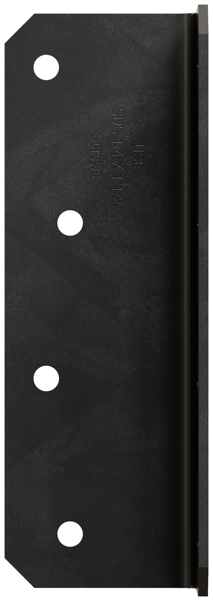 Simpson Strong-Tie ML26PC Outdoor Accents® MLPC 2 in. x 6 in. 12-Gauge ZMAX®, Black Powder-Coated Medium L Angle (Pack of 1400)