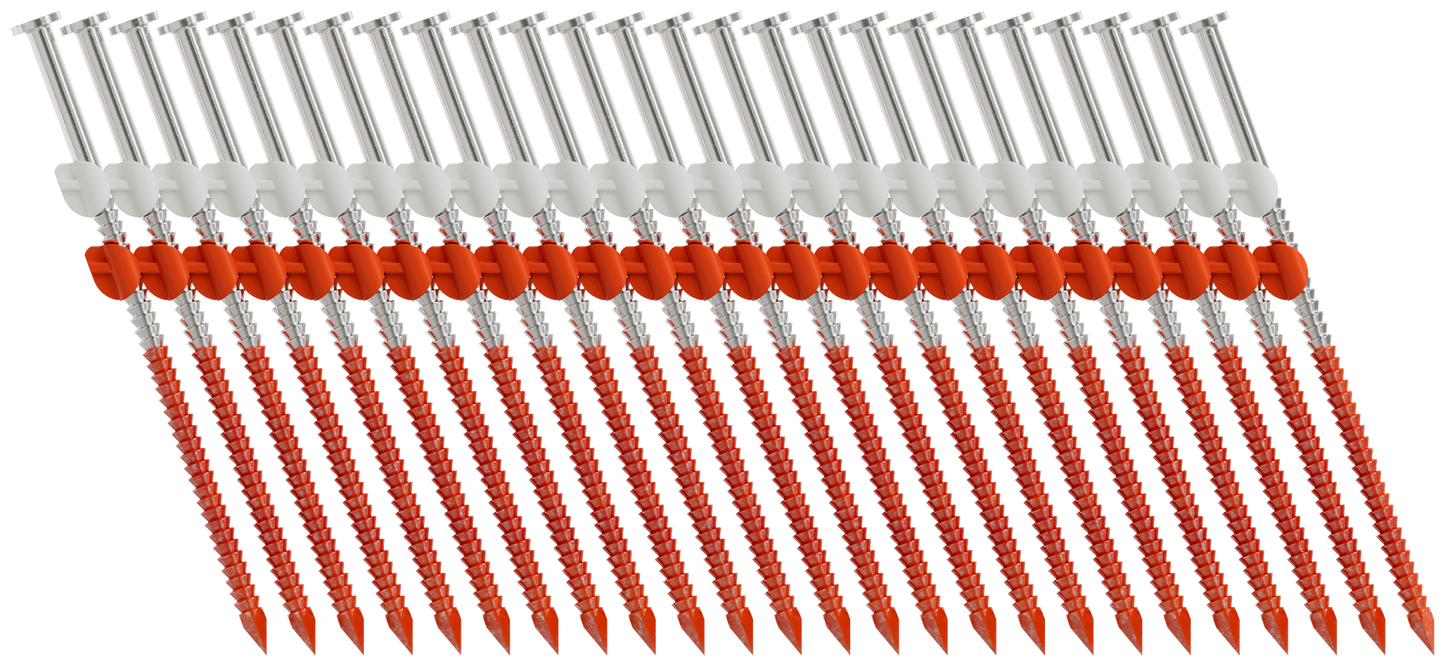 Simpson Strong-Tie T10A350CNB 20°–22° Plastic Strip, Full Round Head, Ring-Shank Nail — 3-1/2 in. x .131 in. Type 316 (4000-Qty) (Pack of 80)