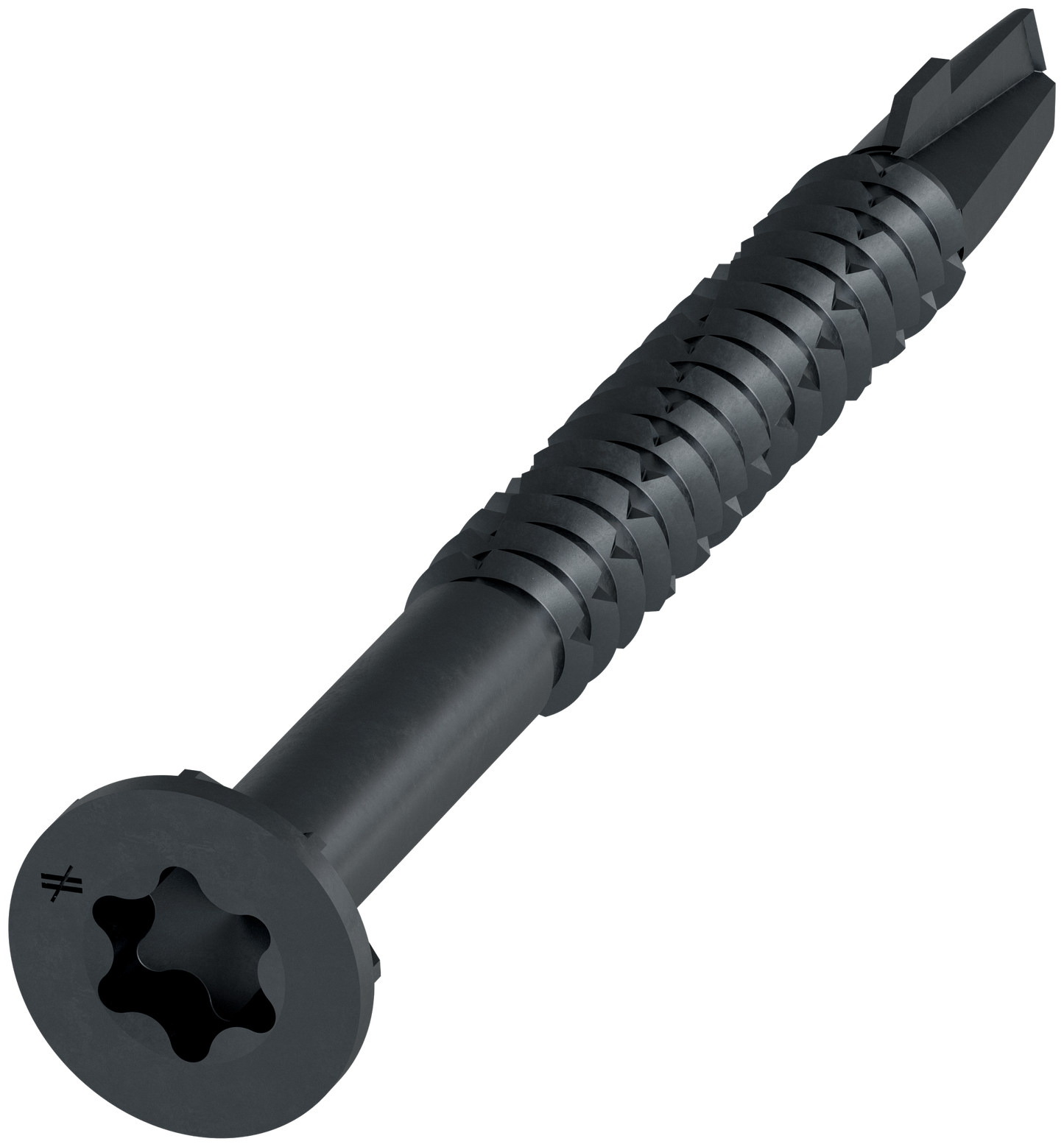 Simpson Strong-Tie TBP1260S Strong-Drive® TB WOOD-TO-STEEL Screw (Collated) — #12 x 2-3/8 in. Black Phos. (1000-Qty)