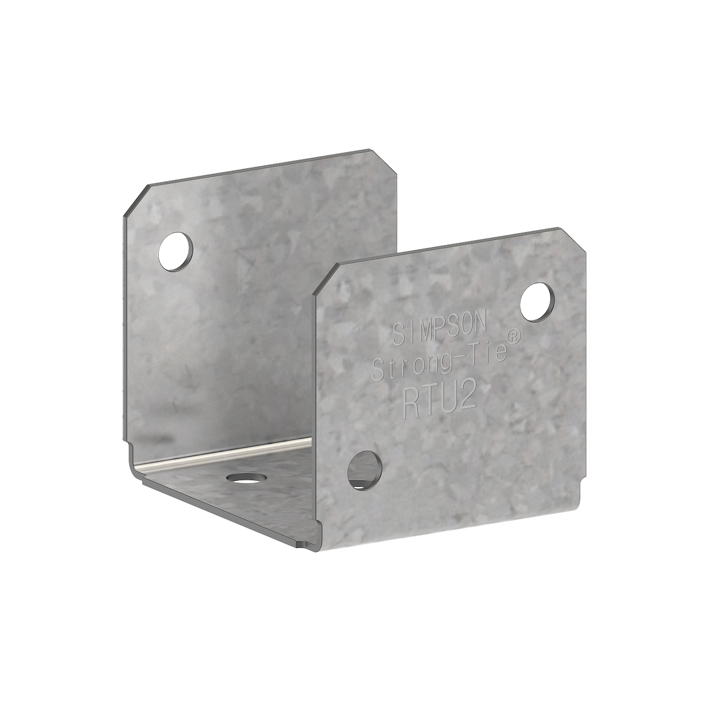 Simpson Strong-Tie RTU2-R RTU 20-Gauge Galvanized Rigid Tie® Connector for 2x Joist, 2x Post