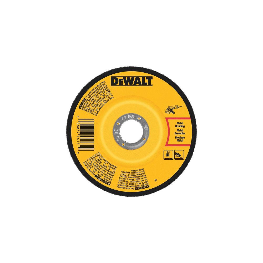DEWALT DW4542 4" x 1/4" x 5/8" Metal & Stainless Grinding Wheel