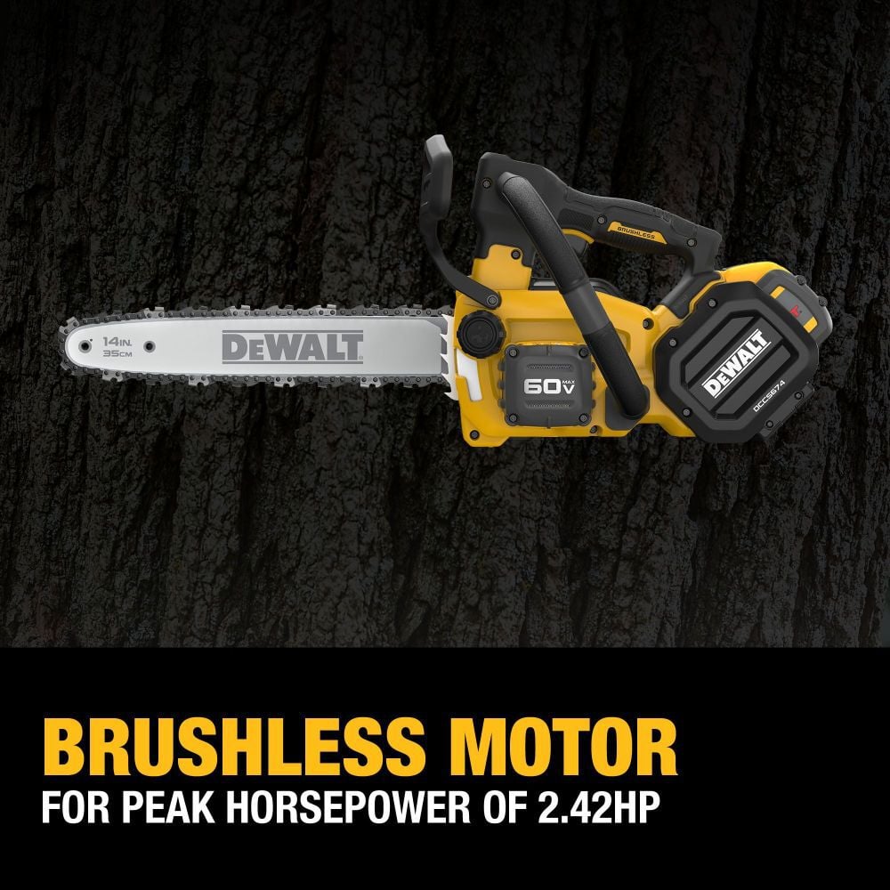 DeWalt DCCS674X2 60V MAX 14 in. Top Handle Chainsaw Kit