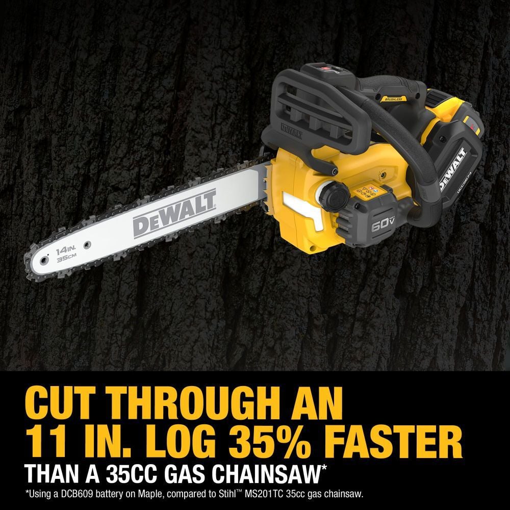 DeWalt DCCS674X2 60V MAX 14 in. Top Handle Chainsaw Kit