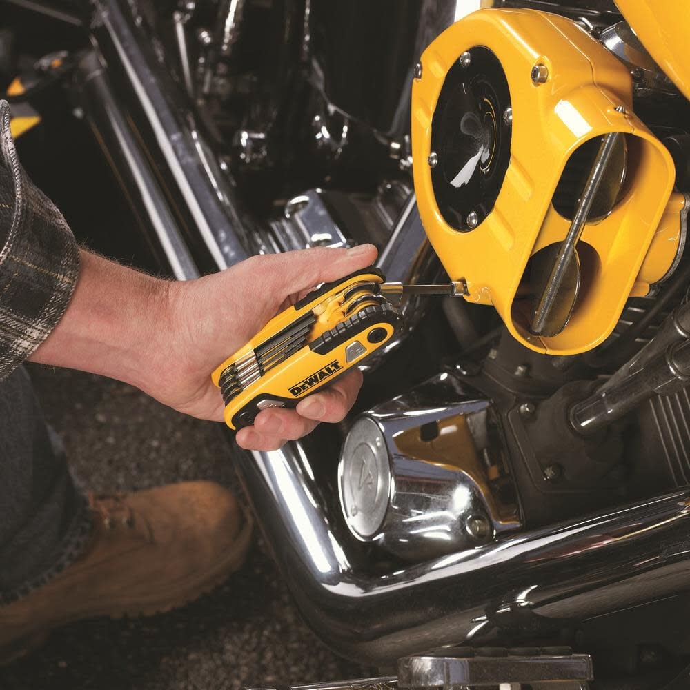 DeWalt Folding Locking HEX Key Set - SAE DWHT70262M