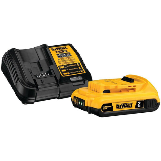 Batería compacta DEWALT DCB203C 20V MAX* de 2,0 Ah con cargador