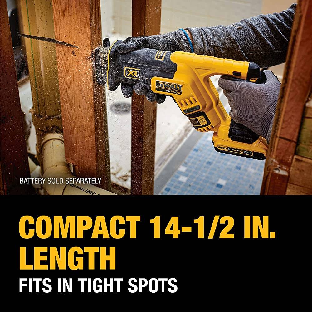 DEWALT 20V MAX XR Reciprocating Saw Compact Tool Only (DCS367B)