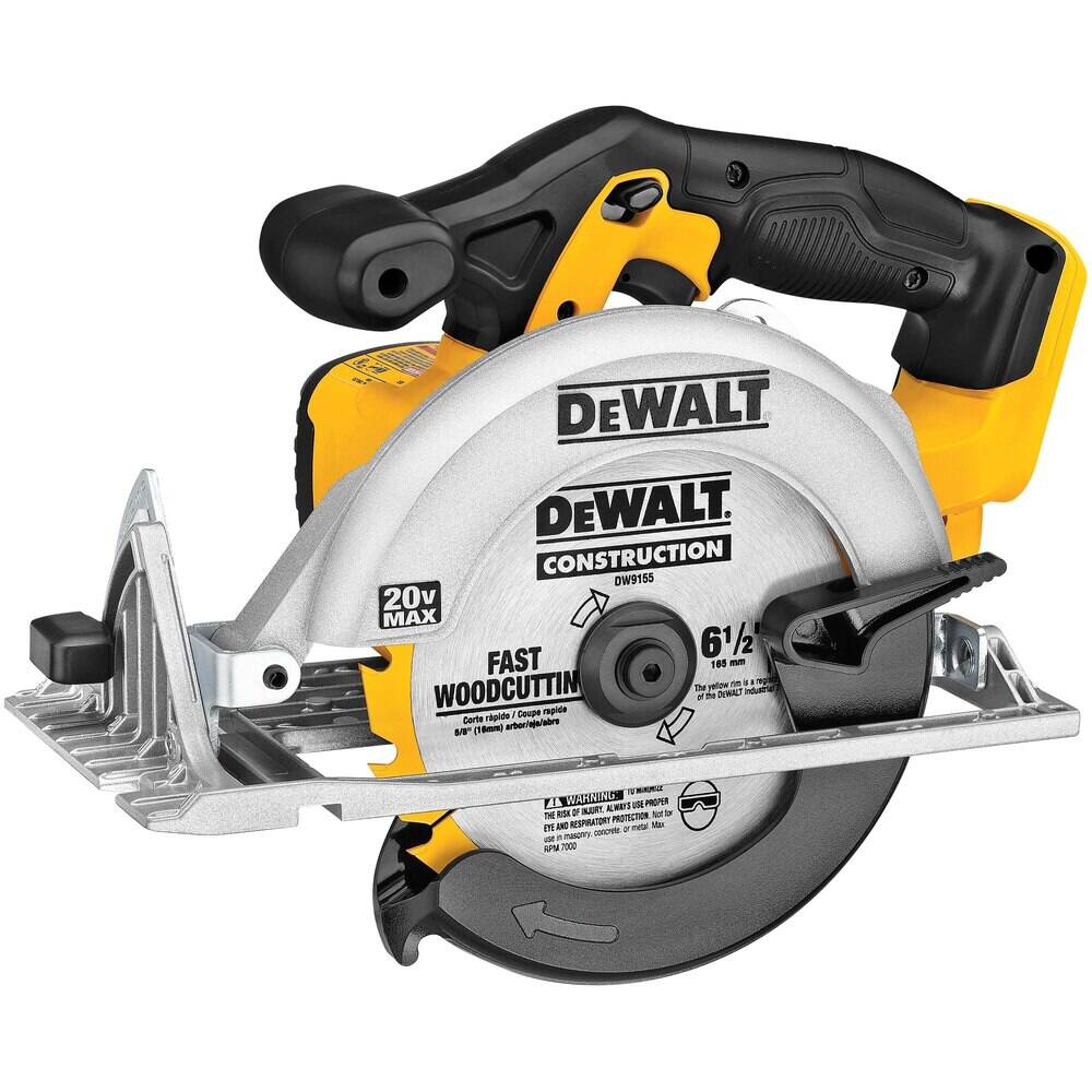 Sierra circular DEWALT DCS391B de 6-1/2 pulgadas y 20 V MÁX.* (solo herramienta)