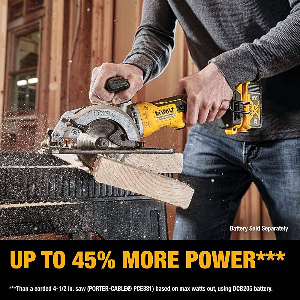 DEWALT ATOMIC 20V MAX* Circular Saw, 4-1/2-Inch, Tool Only (DCS571B)