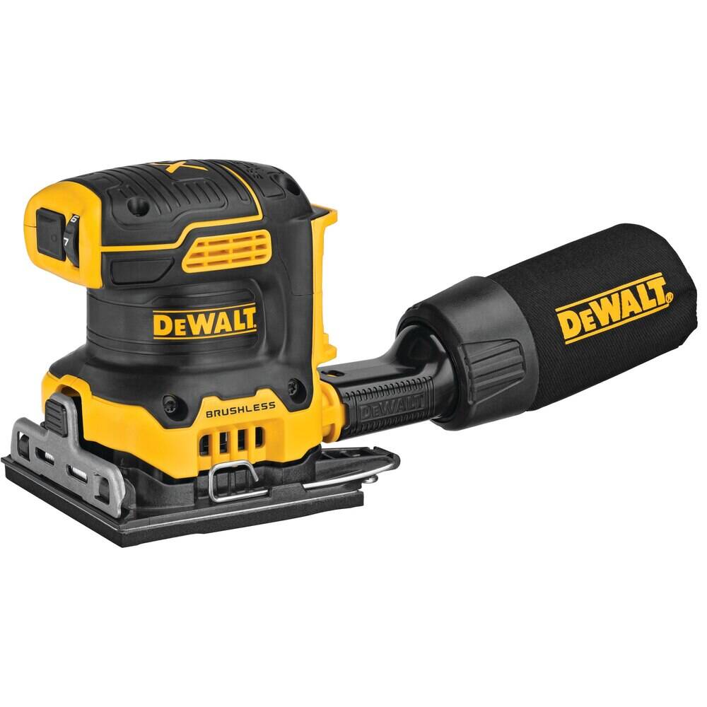 DEWALT DCW200B 20V MAX* XR Palm Sander, Sheet, Variable Speed, 1/4-Inch, Tool Only