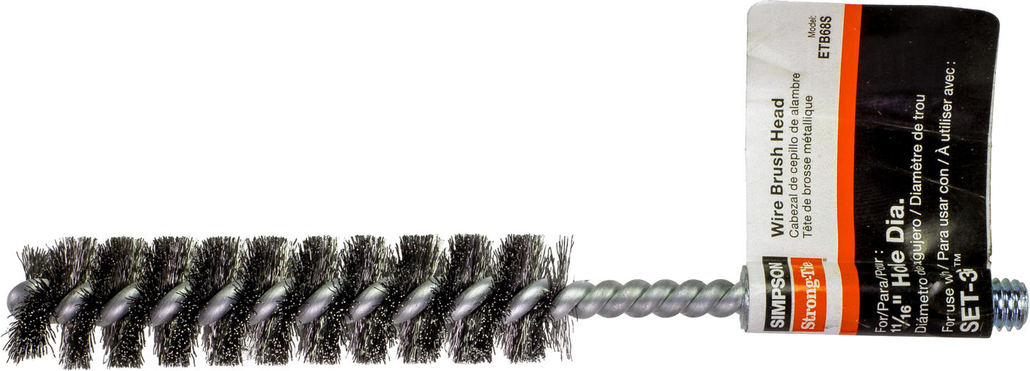 Simpson Strong-Tie ETB68S ETBS 11/16-in. Wire Hole-Cleaning Brush Head (Pack of 25)