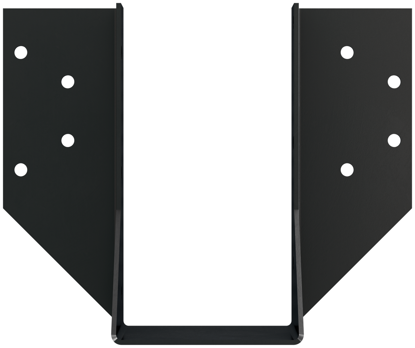 Simpson Strong-Tie OHU48-SDS3 OHU® Black Powder-Coated Ornamental Joist Hanger for 4x8 w/ Strong-Drive® SDS Screws
