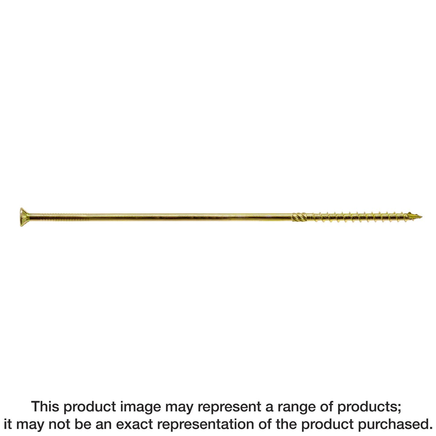 Simpson Strong-Tie SDCP221134 Strong-Drive® SDCP TIMBER-CP Screw — 0.315-in. x 11-3/4-in. T40, Yellow Zinc (250-Qty)