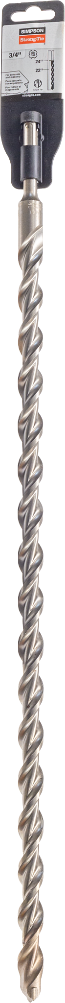 Simpson Strong-Tie MDPL07524 3/4 in. x 24 in. SDS-plus® Shank Drill Bit (Pack of 25)