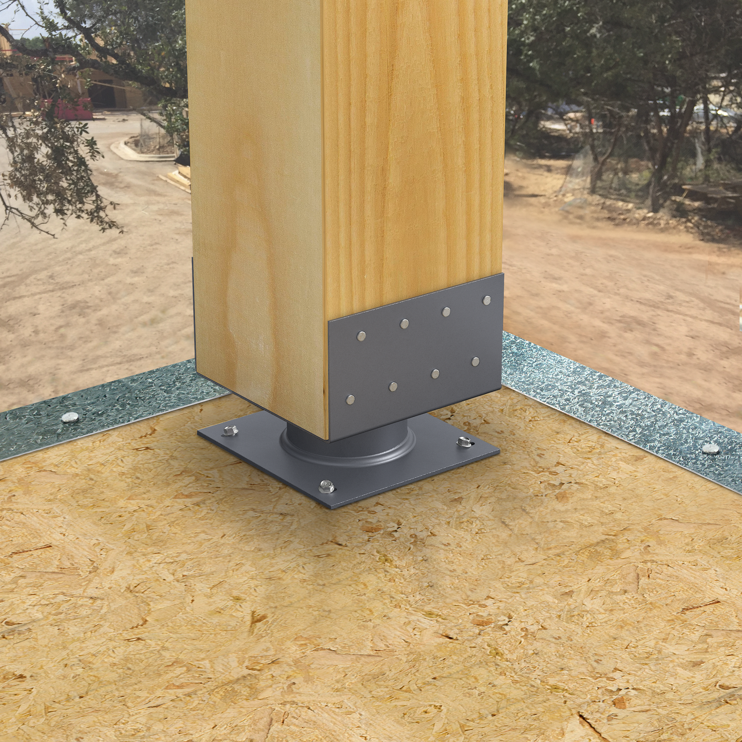 Simpson Strong-Tie ECB66 ECB™ 2-in. Standoff Elevated Column Base for 6x6
