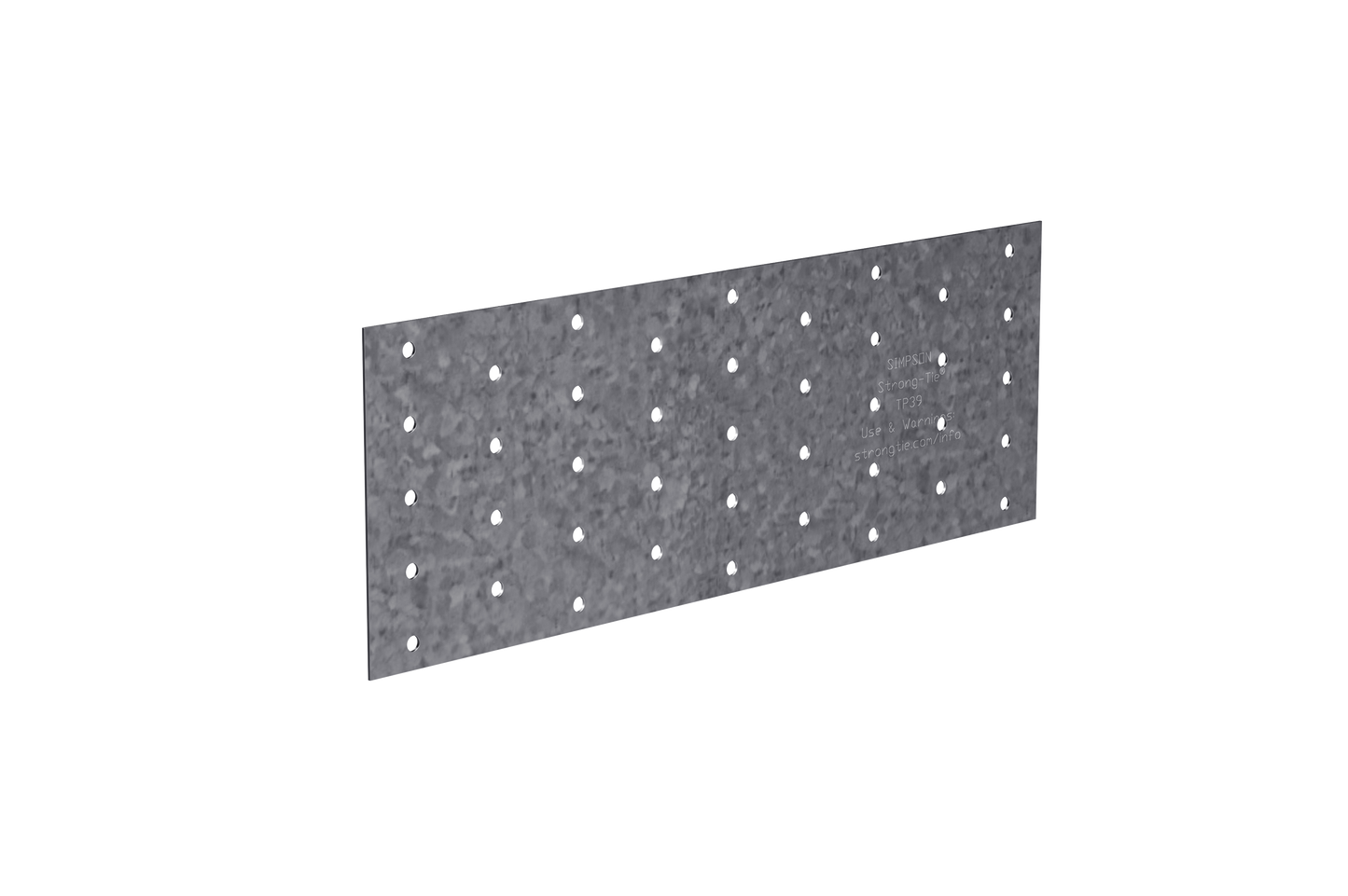 Simpson Strong-Tie TP312 TP 3-1/8 in. x 12 in. 20-Gauge Galvanized Tie Plate (Pack of 150)