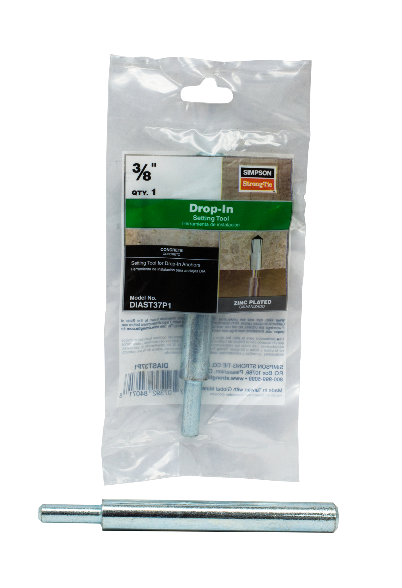 Simpson Strong-Tie DIAST37P1 Setting Tool for 3/8-in. Rod DIA Drop-In Anchor (Pack of 8680)