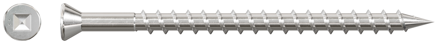 Simpson Strong-Tie SSDTH212S Trim-Head Screw — Sharp Point (Collated) — #7 x 3 in. #2 SQ Type 305 (1000-Qty)