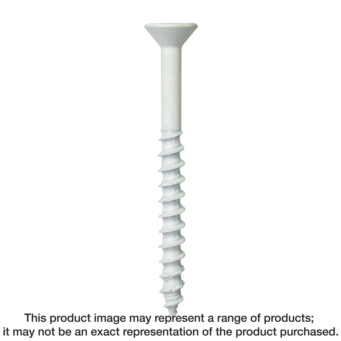 Simpson Strong-Tie TNTW25234TF Titen Turbo™ — 1/4 in. x 2-3/4 in. 6-Lobe Flat-Head Concrete and Masonry Screw, White (100-Qty) (Pack of 420)