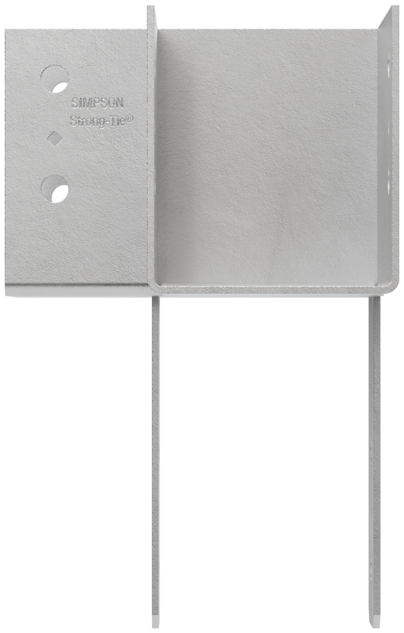 Simpson Strong-Tie ECCLR666HDG ECCLR HDG L-Shape End Column Cap for 6x Beams, 6x Post, Skewed Right