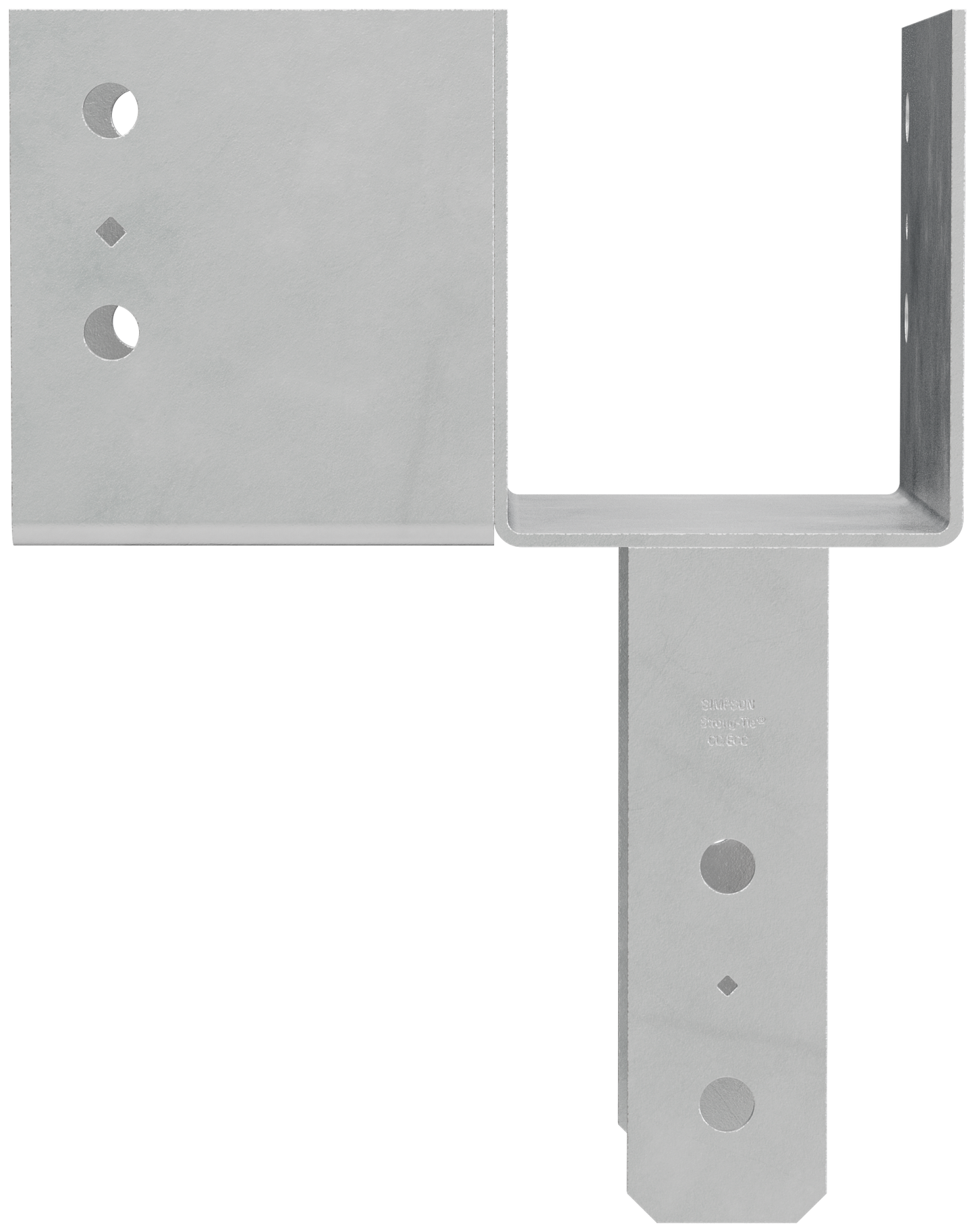 Simpson Strong-Tie ECCLR666HDG ECCLR HDG L-Shape End Column Cap for 6x Beams, 6x Post, Skewed Right