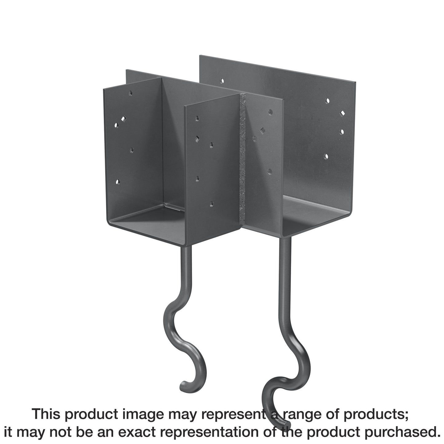 Simpson Strong-Tie CCTQM5.50-SDSG CCTQM® 5-1/2 in. T-Shape Column Cap for Masonry w/ SDS Screws