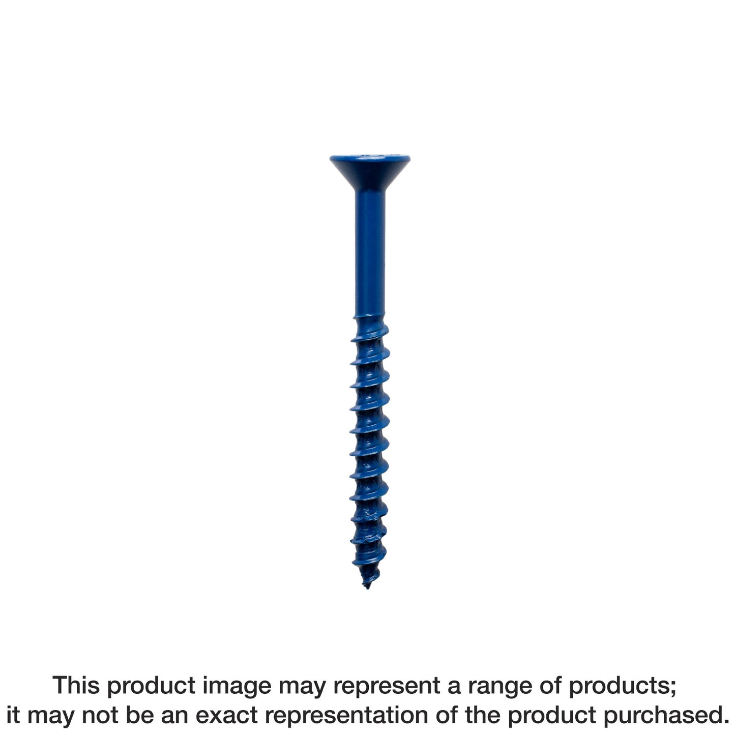 Simpson Strong-Tie TNT25114TF Titen Turbo™ — 1/4 in. x 1-1/4 in. 6-Lobe Flat-Head Concrete and Masonry Screw, Blue (100-Qty)