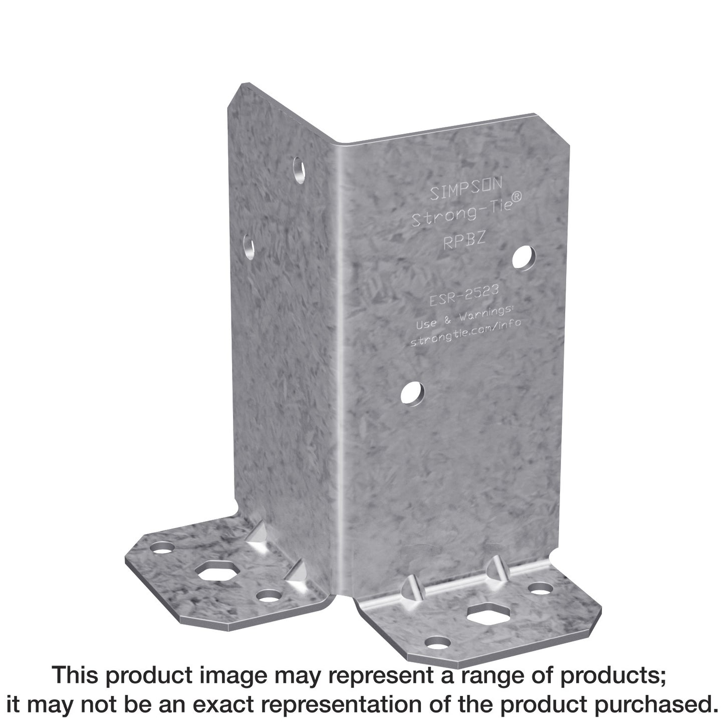 Simpson Strong-Tie RPBZ RPBZ ZMAX® Galvanized Retrofit Post Base for Double 2x4 (Pack of 1440)