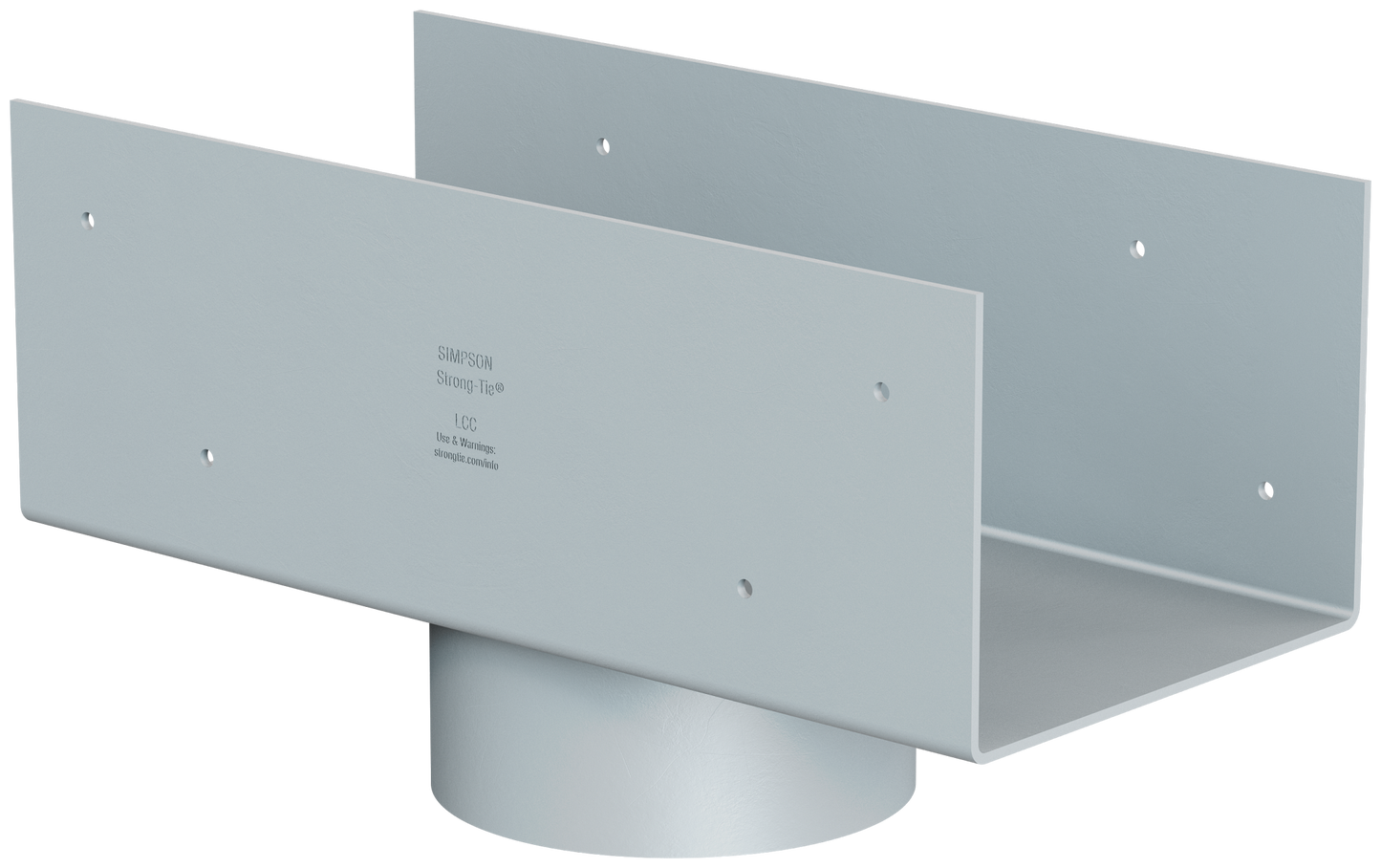 Simpson Strong-Tie LCC5.25-4 LCC 5-3/8 in. Column Cap for 4 in. Outside Diameter Lally Column
