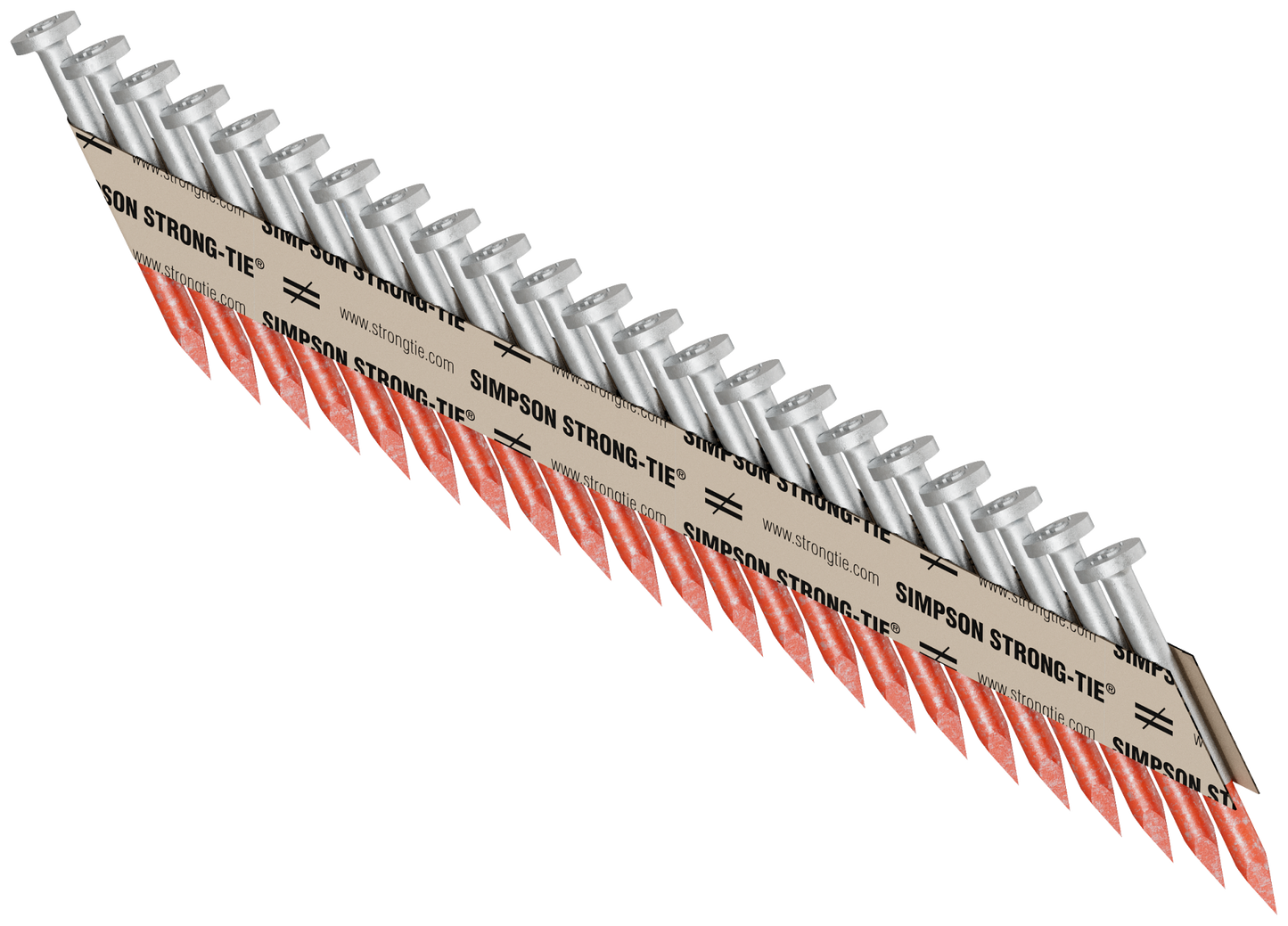 Simpson Strong-Tie N8HDGPT4000 Strong-Drive® 33° SCN SMOOTH-SHANK CONNECTOR Nail — 1-1/2 in. x .131 in. HDG (4000-Qty) (Pack of 64)