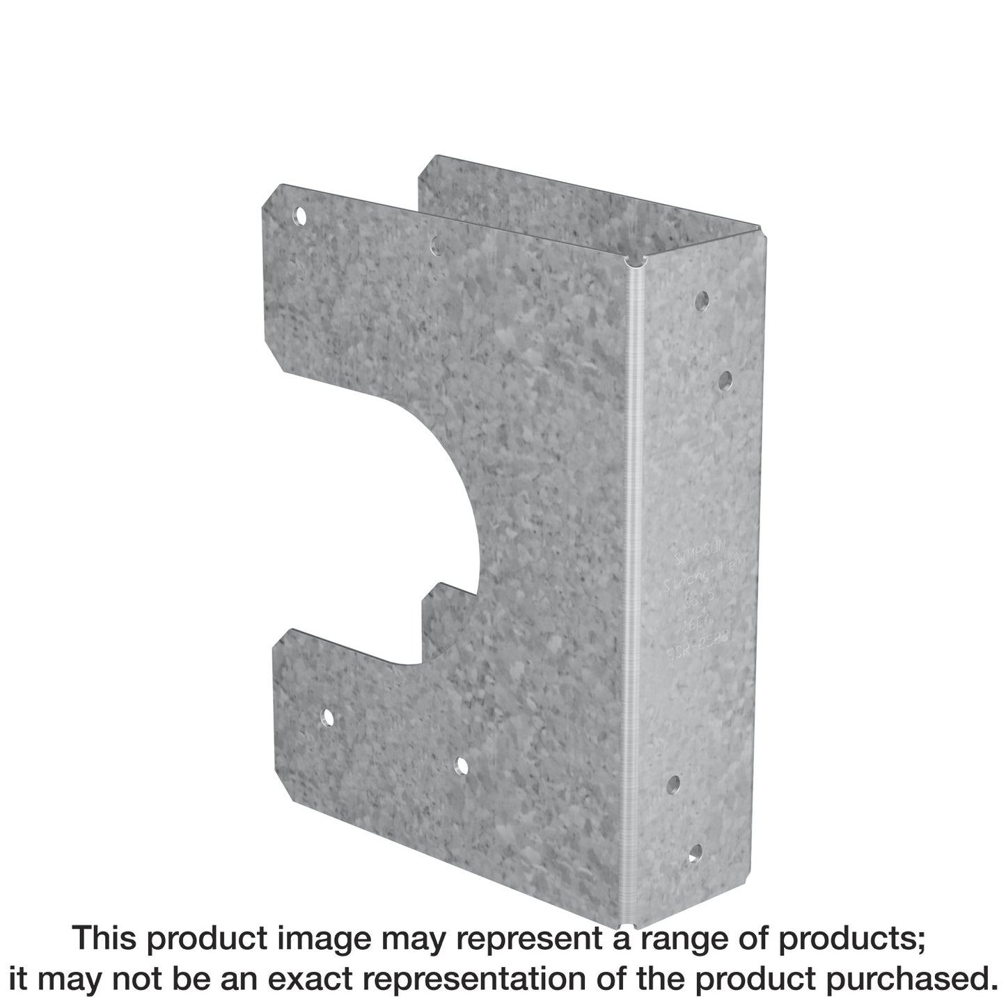 Simpson Strong-Tie SS1.5 SS 16-Gauge Galvanized Stud Shoe for 2x Stud (Pack of 50)