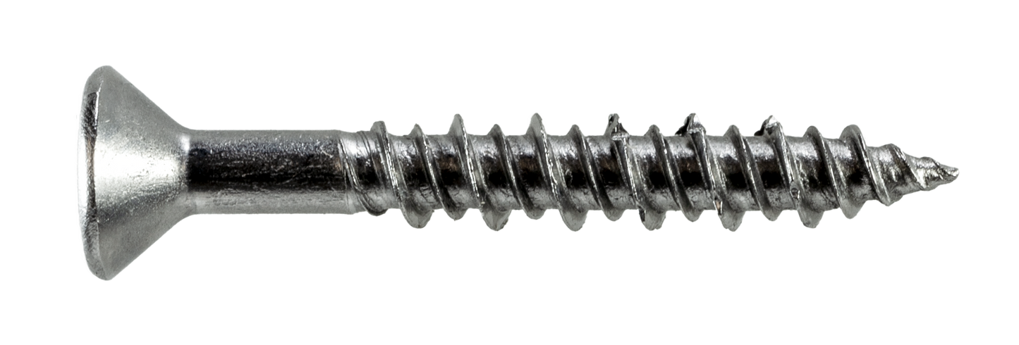 Simpson Strong-Tie T08J125FXC Marine Screw, Flat Head — #8 x 1-1/4 in. #2 Phillips Drive, Type 316 (100-Qty) (Pack of 600)