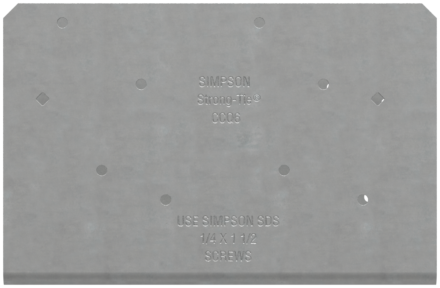 Simpson Strong-Tie CCOQ6-SDS2.5 CCOQ Column Cap (No Straps) for 6x Beam, with Strong-Drive® SDS Screws