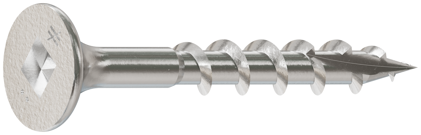 Simpson Strong-Tie S06125D100 Bugle-Head Wood Screw, Square Drive — #6 x 1-1/4 in. #2 Square, Type 305 (100-Qty)