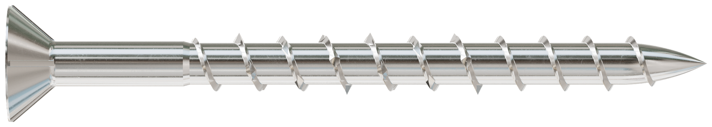 Simpson Strong-Tie T08200WPP Deck-Drive™ DWP WOOD SS Screw — #8 x 2 in. T-20, Flat Head, Type 316 (350-Qty) (Pack of 6)